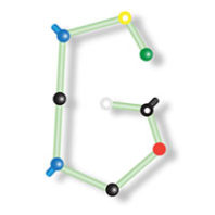 artwork based on “Molecular” typeface by Mithila Shafiq