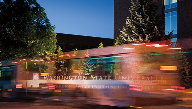 WSU Spokane sign by Zach Mazur