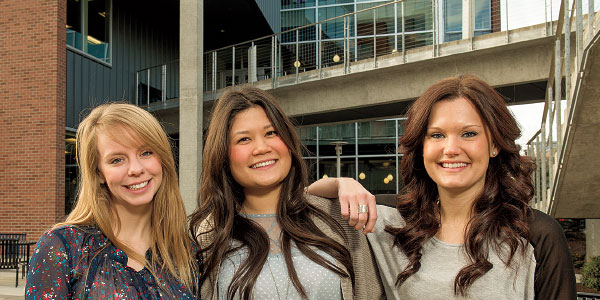 WSU Spokane nursing students