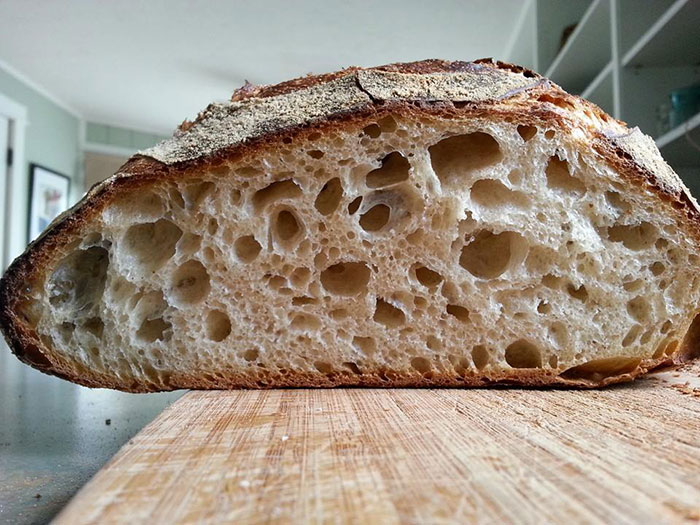 Bread with holes