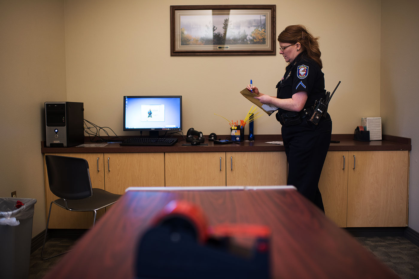 Teresa Fuller with evidence