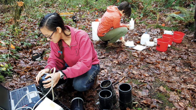 Corey Ruder and Sarah Kintner at WSU Vancouver