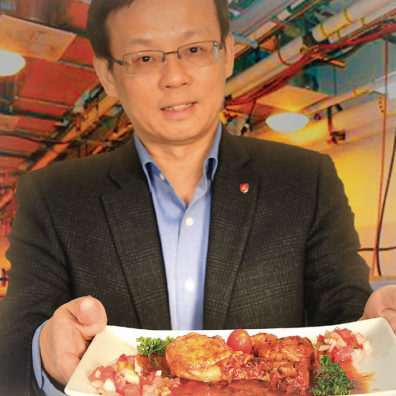 Juming Tang with a product from his MAPS process (Photoillustration)