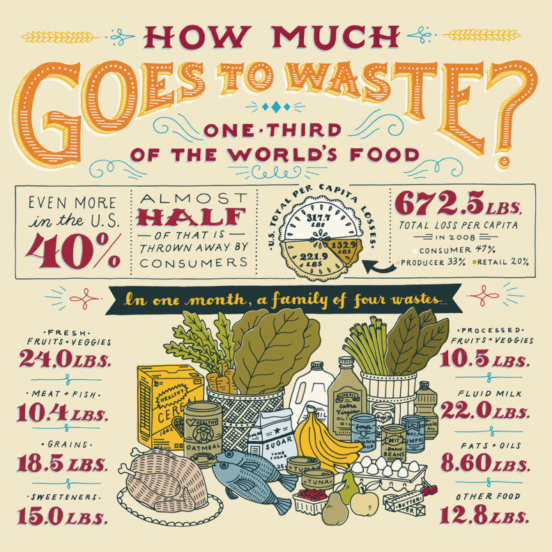 How Much Goes to Waste infographic