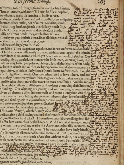 Montaigne Essays marginalia