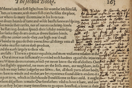 Montaigne Essays marginalia