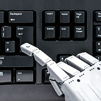 Robot typing