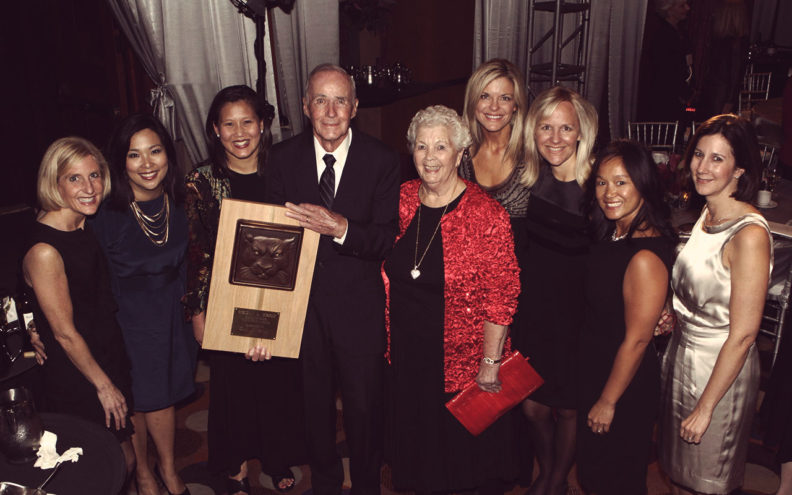 Bob Smawley receiving award