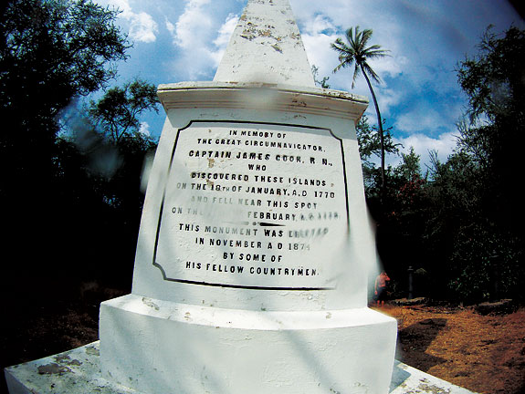 Fish abound in the protected waters of Kealakekua Bay, home of the Capt. Cook monument