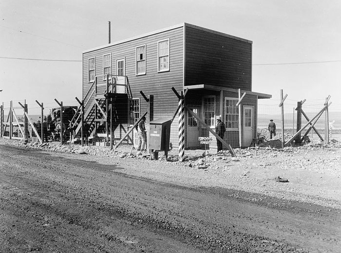 The 1701-B Main Gate House in March 1944