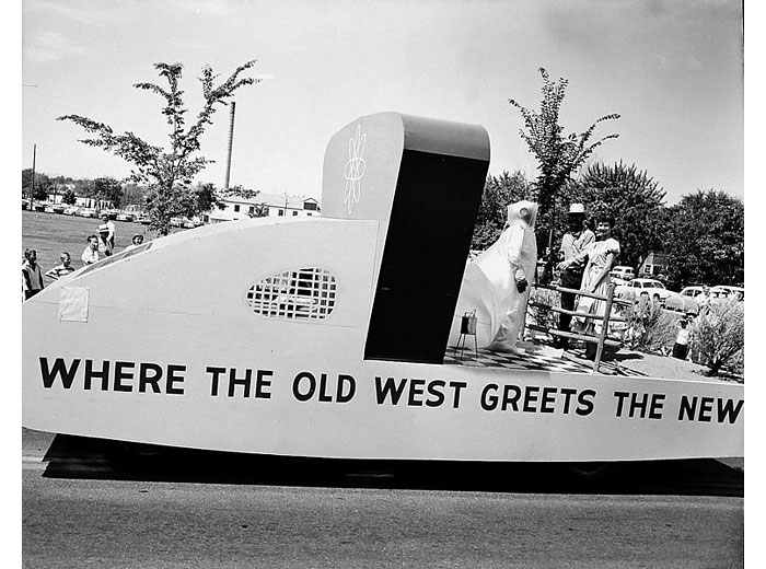 Atomic Frontier Days parade in Richland, Washington, during the early days of the Hanford site