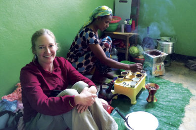 Anthropologist Courtney Meehan in Africa