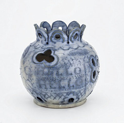 ceramic jar by artist Jeffry Mitchell