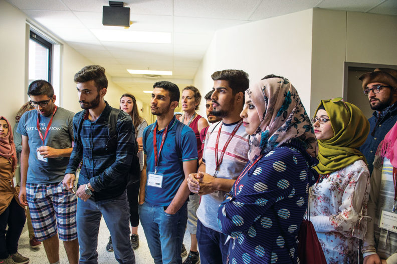 Iraqi students on tour in Pullman