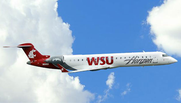 Horizon Air with WSU logo