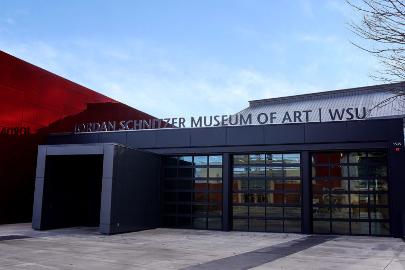 Entrance of Jordan Schnitzer Museum of Art/WSU