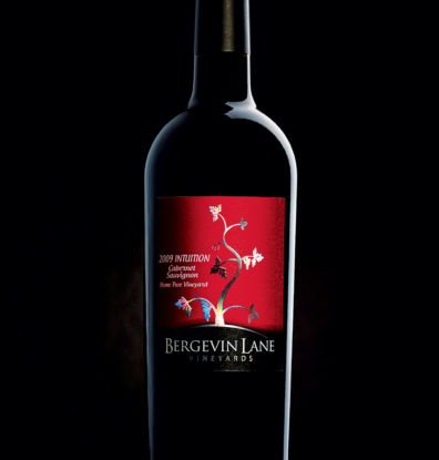 Bergevin Lane wine label by Doubleknot Creative