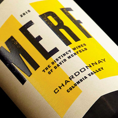 Merf wine label by Doubleknot Creative