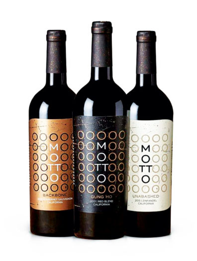 Motto wine labels by Doubleknot Creative