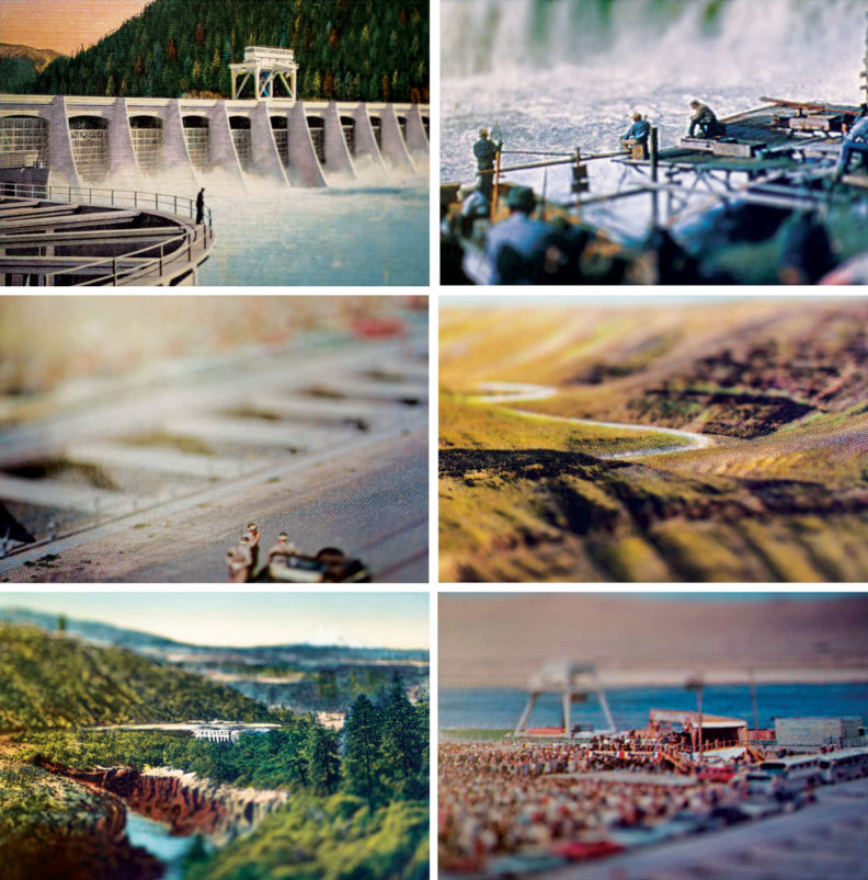 Re-photographed Postcards by Dennis DeHart, 2014