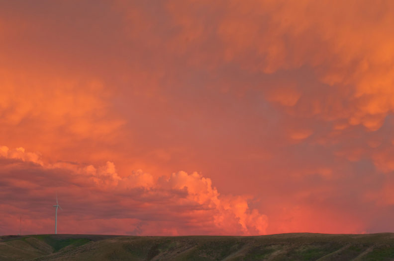 Sunset over Walla Walla Valley