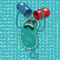 Superbug. Illustration Luciano Cosmo