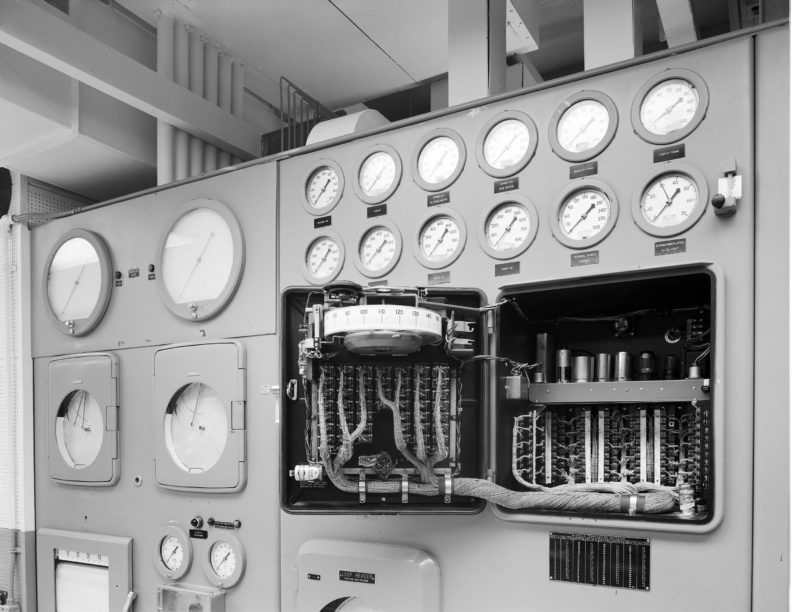 monitoring panel in Hanford Control Room