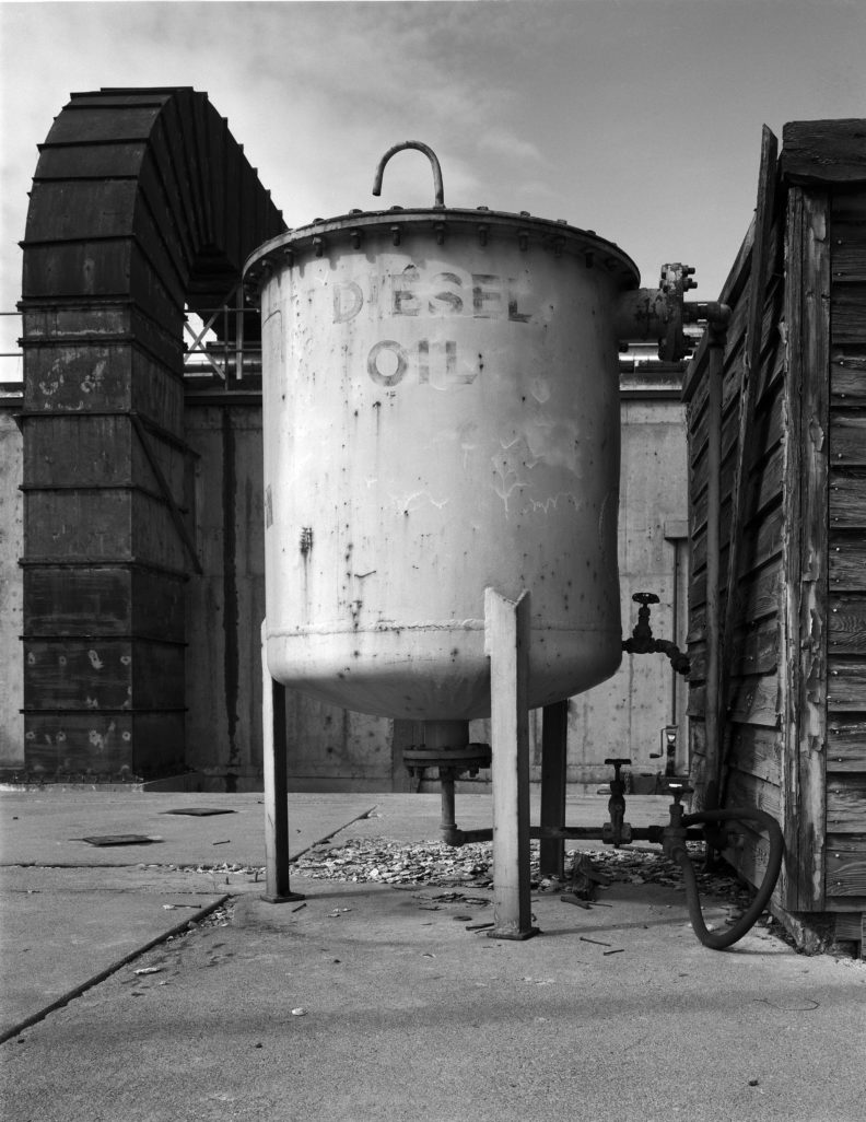 Diesel oil tank at B Reactor