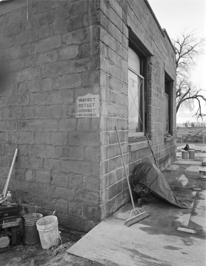 White Bluffs Bank, currently under restoration, on the Hanford Reservation