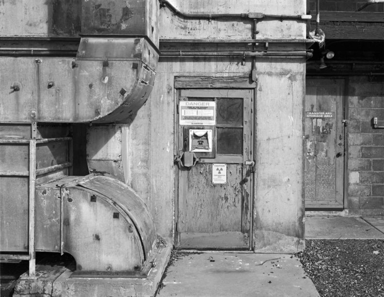access door into the transfer and storage area on the far side of B Reactor