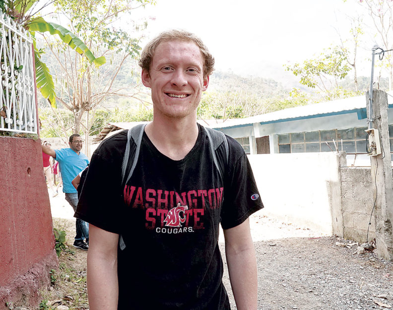 Lars Neuenschwander in Guatemalan village