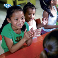 Guatemalan children clapping. Photo Matt Winchell