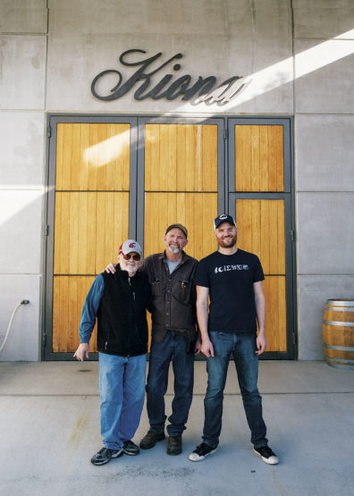 Three generations of winemaking by the Williams family—Grandfather John, Father Scott, and son JJ