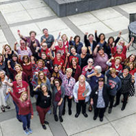 WSU College of Nursing faculty and alumni (Photo Cori Kogan)