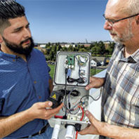 Yoni Rodriguez (left) with Von Walden (Photo Shelly Hanks)