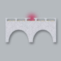 Broken bridge graphic