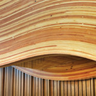 Construction with curved cross-laminated timber at WSU Everett