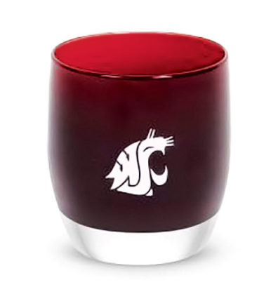Cougar-themed glassybaby candle
