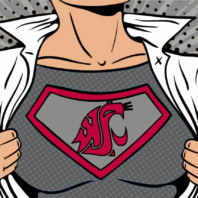 Cougar superhero illustration