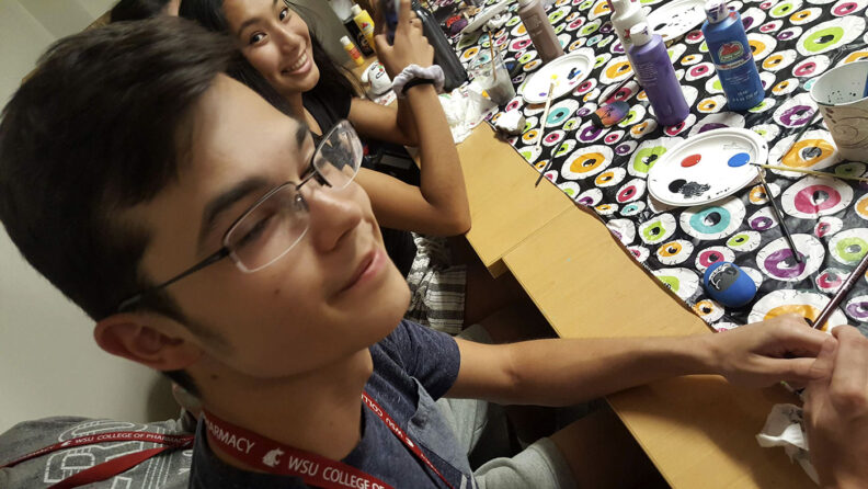 Native American students at Na-ha-shnee in 2019