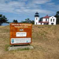 interpretive center sign