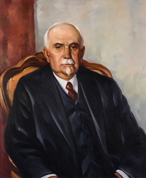 Frank Truman Post painting by Worth D. Griffin