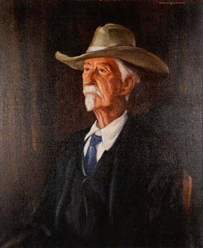 Daniel Boone Watson painting by Worth D. Griffin