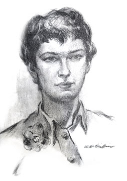 A Griffin portrait of a student