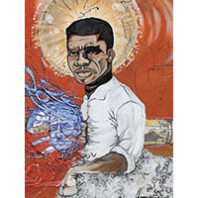 For Evers Hope, 2013, acrylic on canvas, by Hasaan Kirkland