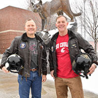 Dan Ircink (left) and Jeff Tontini on the Pullman campus of Washington State University