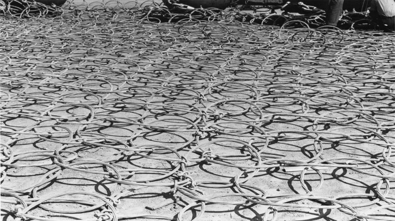 completed US Naval anti-torpedo net