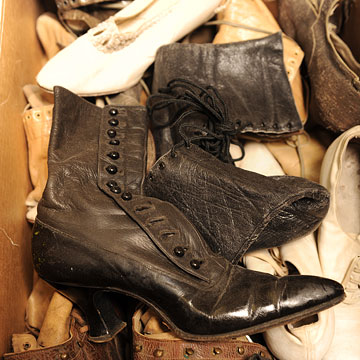 Late 19th century women's footwear and boots