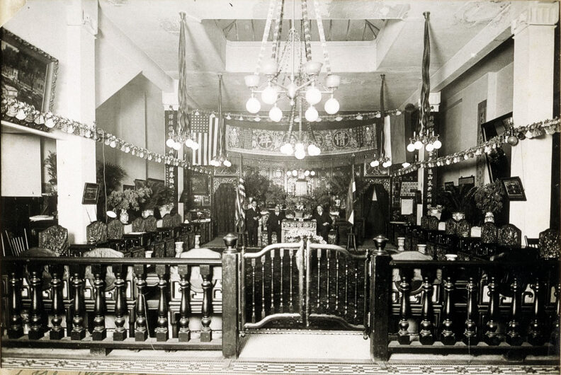 The Chinese Six Companies office in San Franciso in early 20th century