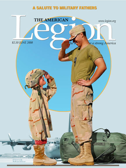 Derek Mueller The American Legion Magazine cover artwork
